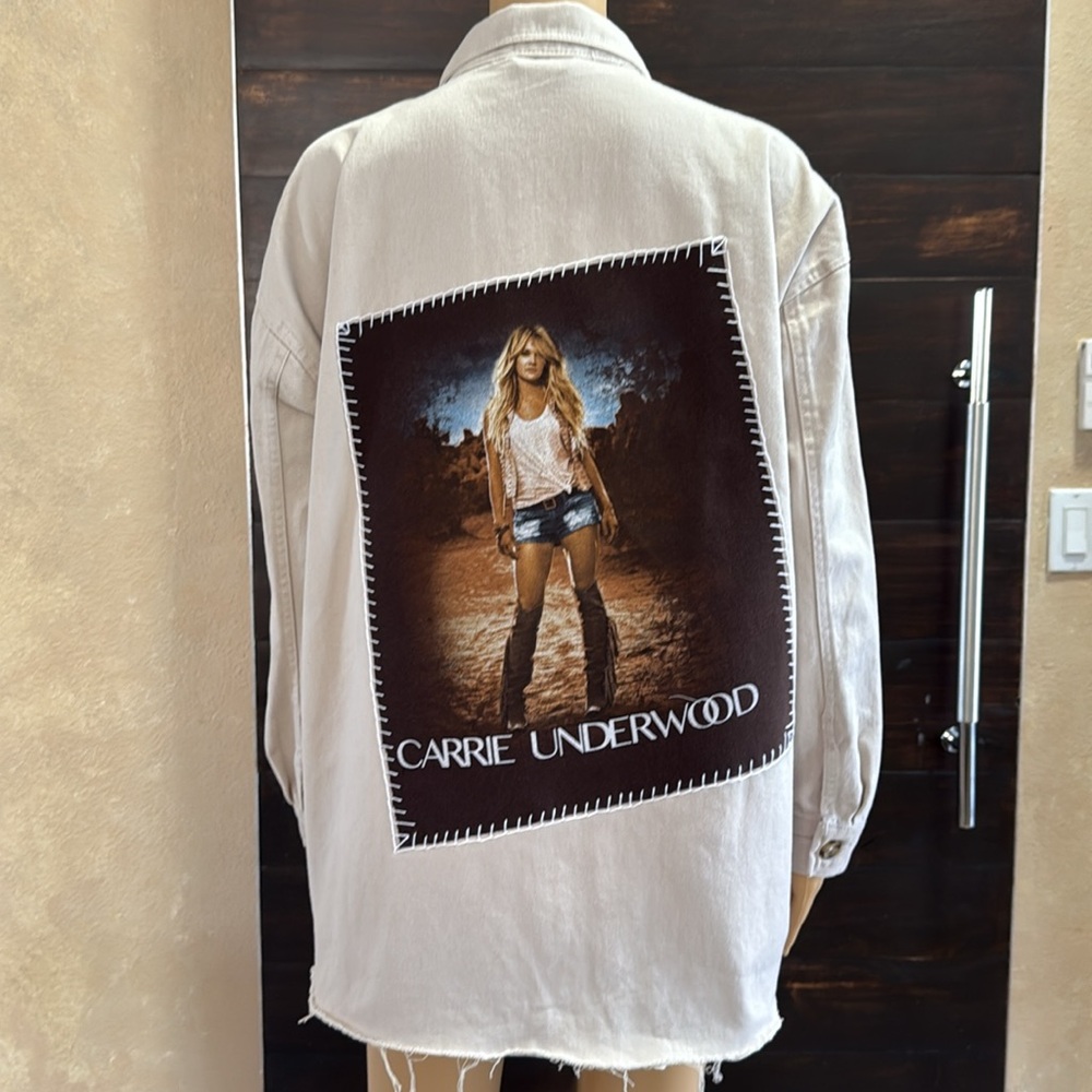 Upcycled Carrie Underwood Shacket XL